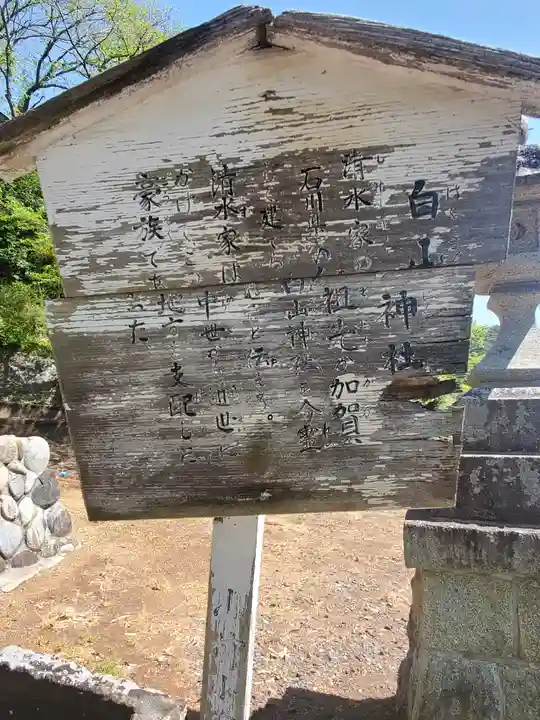 白山神社(山下町)の歴史