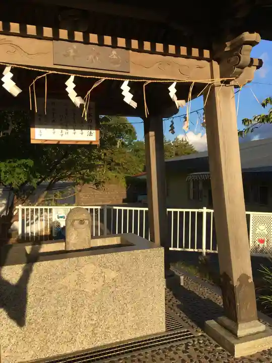 今金八幡神社の手水舎