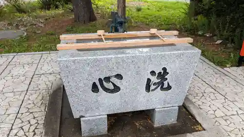 帯廣明神大社     の手水