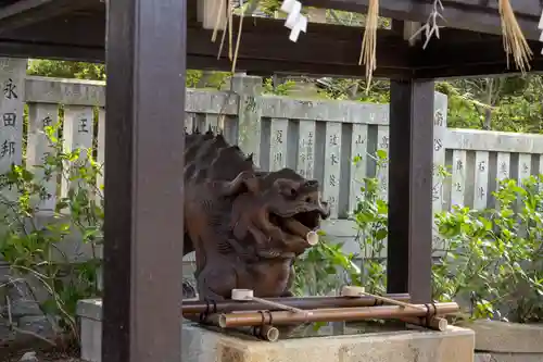 阿部野神社の手水