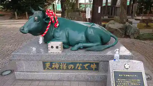 朝日森天満宮の狛犬