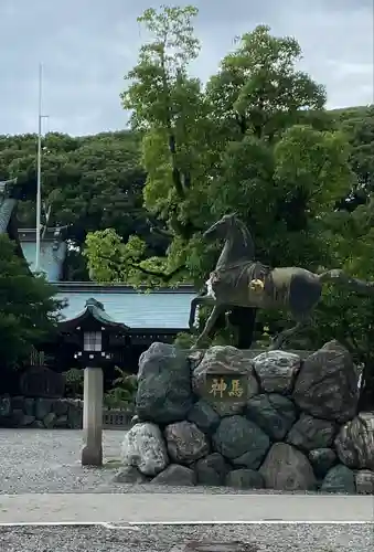 真清田神社の狛犬