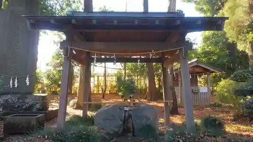 馬場氷川神社の手水