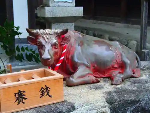 土田白鬚神社の狛犬