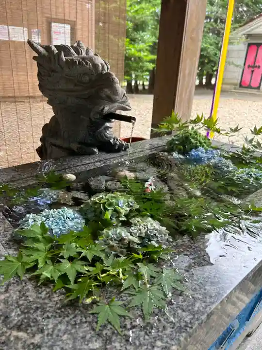 滑川神社 - 仕事と子どもの守り神の手水舎