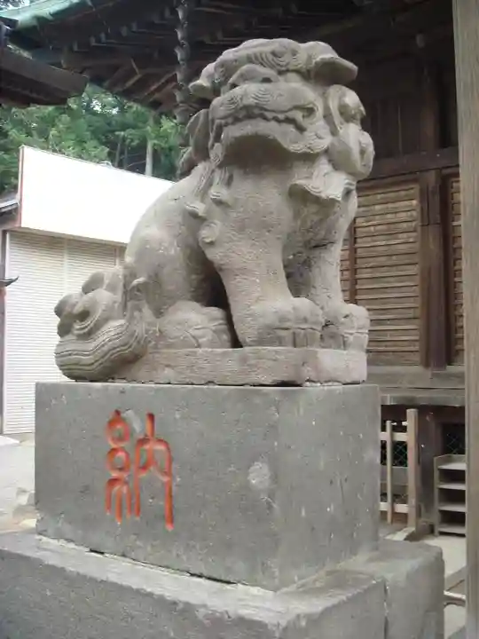 下総国三山 二宮神社の狛犬