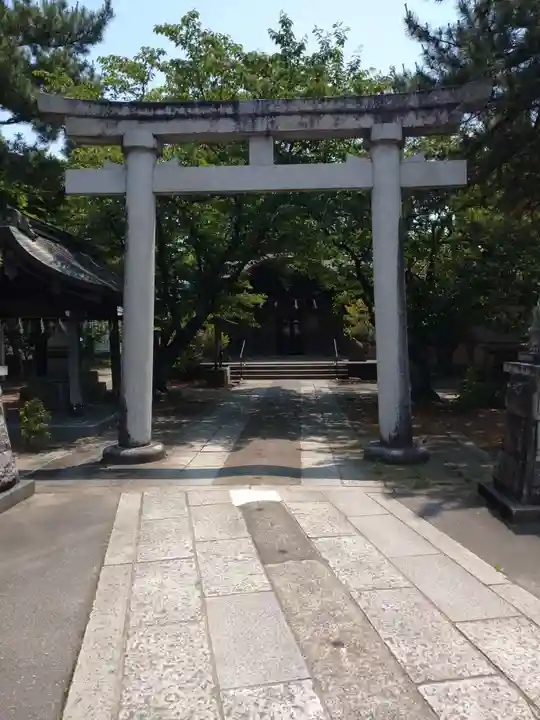越中白山総社の鳥居