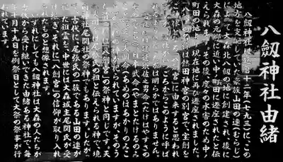 八劔神社（大森）の歴史