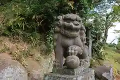 阿久津「田村神社」（郡山市阿久津町）旧社名：伊豆箱根三嶋三社の狛犬