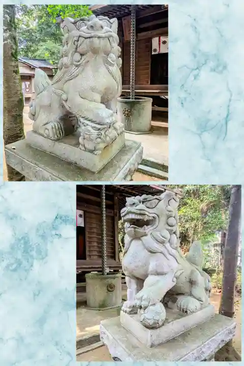 七百餘所神社 の狛犬