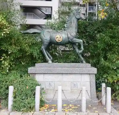 開口神社の狛犬