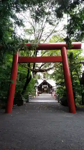 比布神社の鳥居