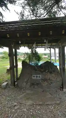 早来神社の手水舎