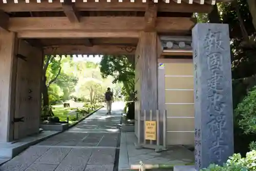 報国寺の山門