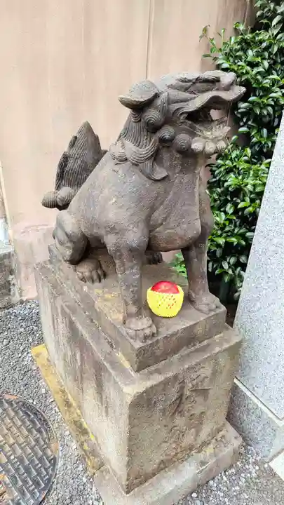 白金氷川神社の狛犬
