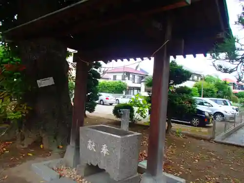 道庭香取神社の手水