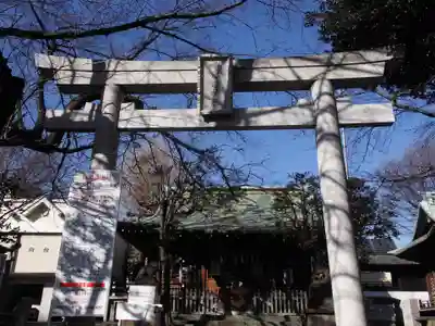 本郷氷川神社の鳥居