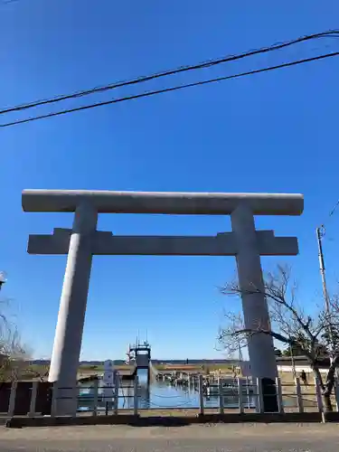 息栖神社の鳥居