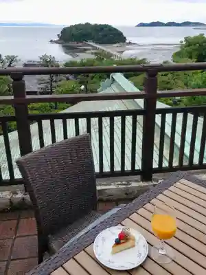 八百富神社の食事