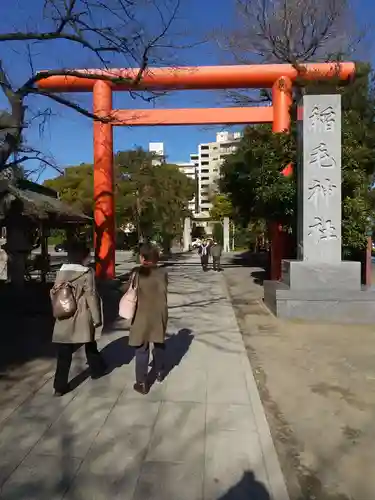 稲毛神社の鳥居