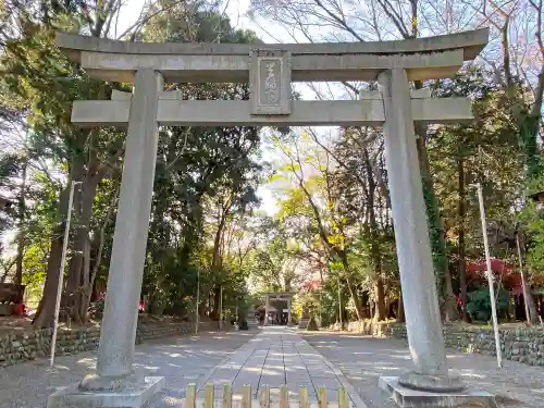 谷保天満宮の鳥居