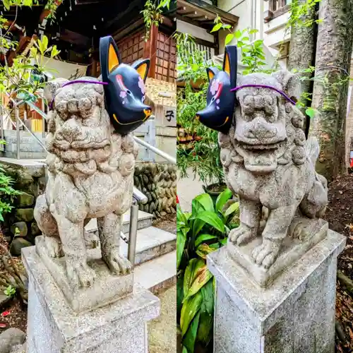 子安神社の狛犬