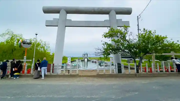 息栖神社の鳥居