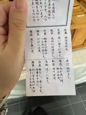 北海道神宮頓宮のおみくじ