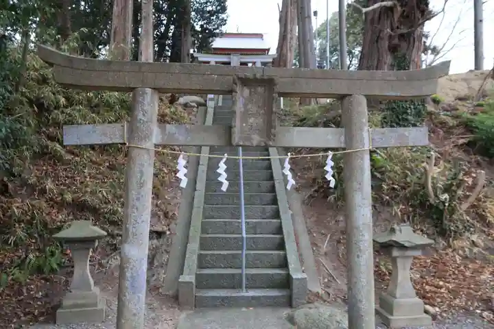 阿久津「田村神社」(郡山市阿久津町)旧社名:伊豆箱根三嶋三社の鳥居