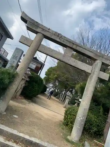 梶返天満宮の鳥居