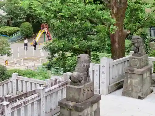 桐ヶ谷氷川神社の狛犬