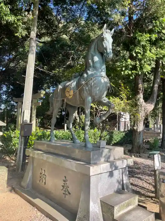 上地八幡宮の狛犬