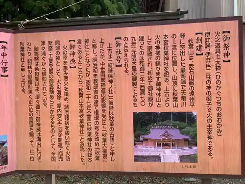 秋葉山本宮 秋葉神社 下社の歴史