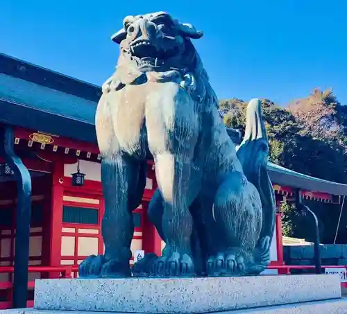 五社神社　諏訪神社の狛犬