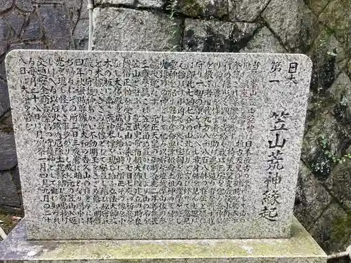 笠山坐神社の歴史