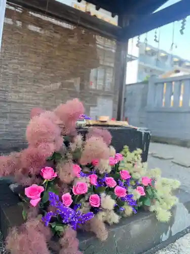 上尾御嶽神社の手水舎