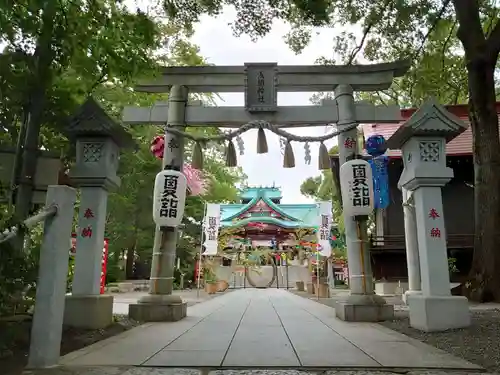 多摩川浅間神社の鳥居