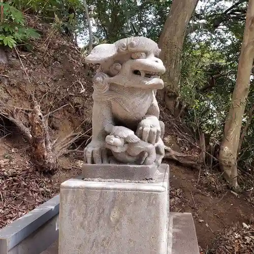 白旗神社の狛犬