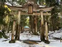 平泉寺白山神社の鳥居