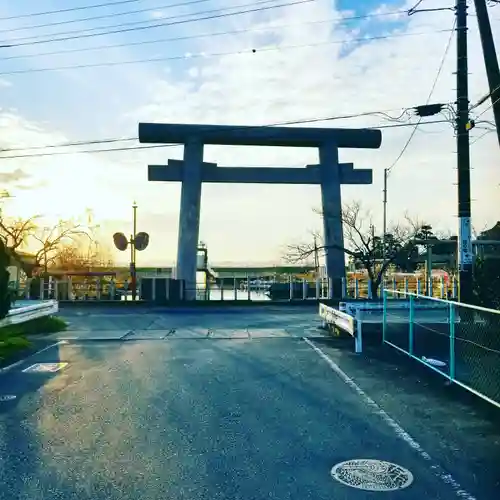 息栖神社の鳥居