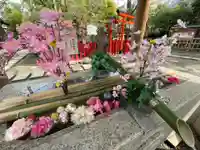 新田神社の手水舎