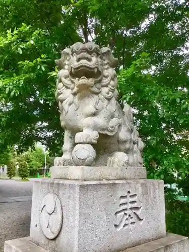 阿豆佐味天神社 立川水天宮の狛犬