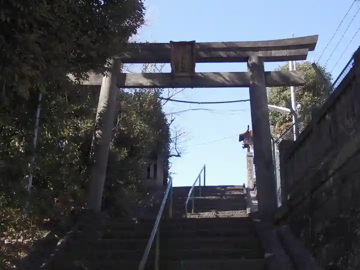 筑土八幡神社の鳥居