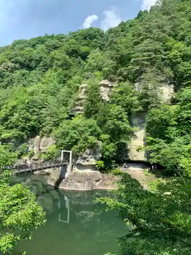 塔のへつりの周辺