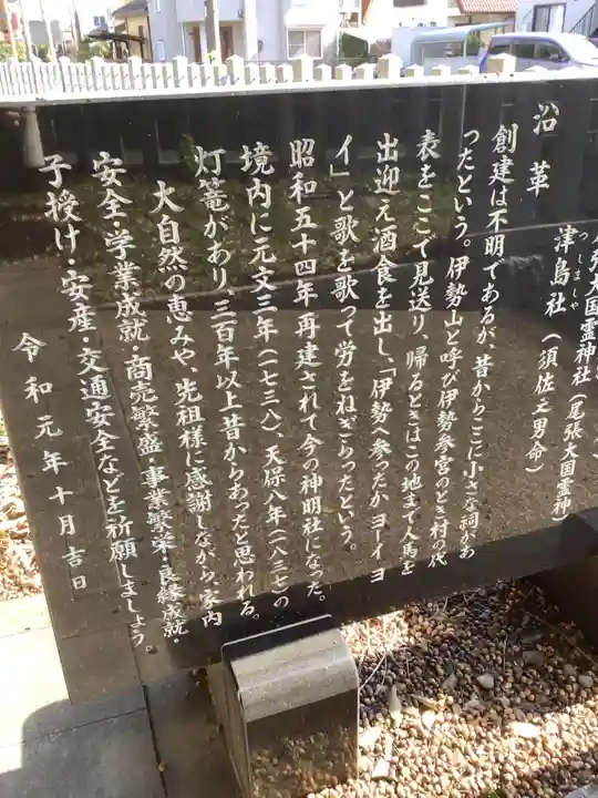 神明社(篠木町)の歴史