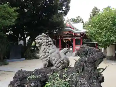 柏諏訪神社の狛犬