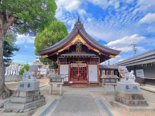 神明社・八幡社合殿（中杉町）の本殿・本堂