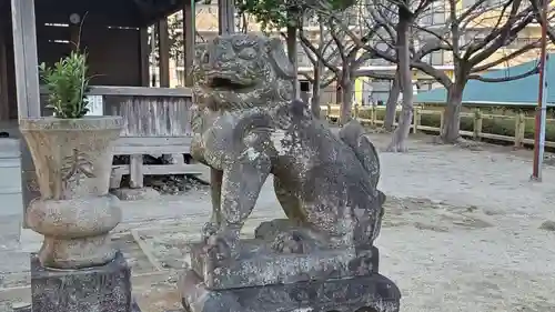 櫛田神社　菅原神社の狛犬