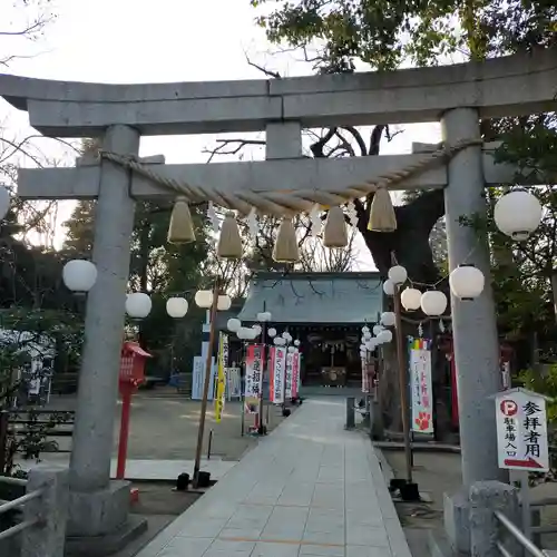 新田神社の鳥居