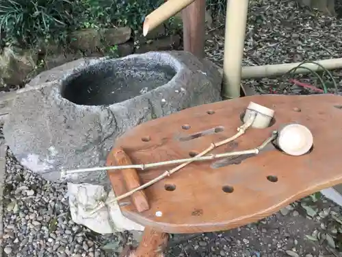 長幡部神社の手水舎